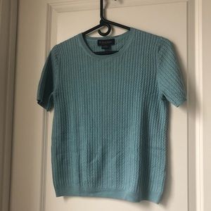 Brooks Brothers crewneck short sleeve sweater